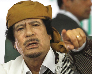 Каддафи считает ливийских повстанцев нелегитимной властью