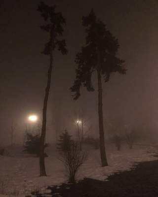 Туманный Киев в впечатляющих снимках. Фото