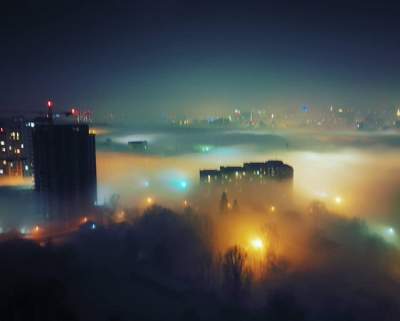Туманный Киев в впечатляющих снимках. Фото