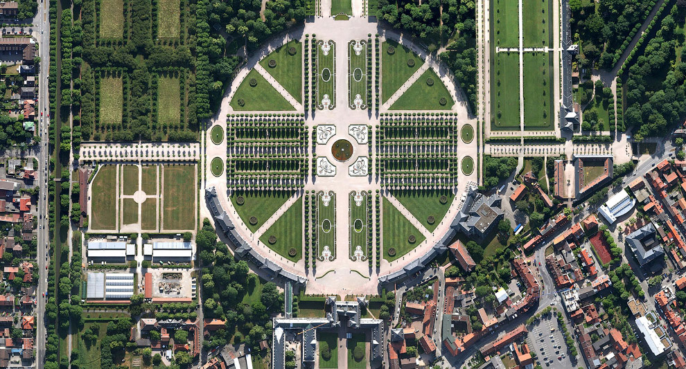 Германия из космоса на спутниковых снимках