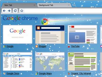 Скриншот браузера Google Chrome 3.0