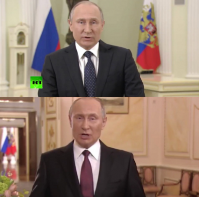Сеть насмешило фото «многоликого» Путина