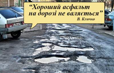 Ремонт дорог в Киеве высмеяли новыми фотожабами