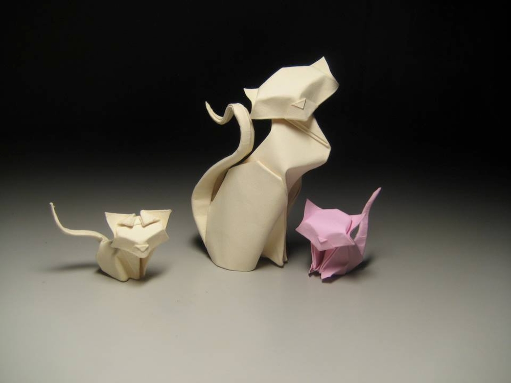 Оригами влажного складывания от Хоанга Тьен Куета