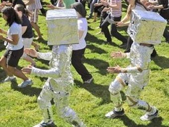 Австралийские студенты поставили рекорд по "роботанцам"
