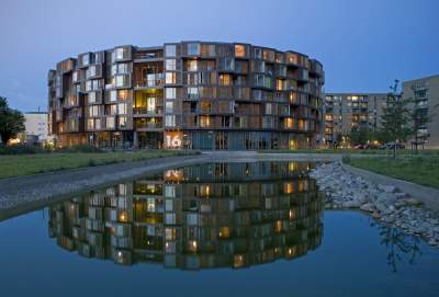 Так выглядит студенческое общежитие будущего в Копенгагене. Фото