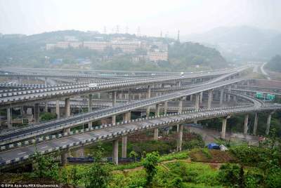 Как устроены скоростные автомагистрали в Китае. Фото