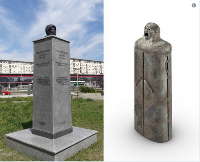 Нелепый памятник Гагарину насмешил соцсети