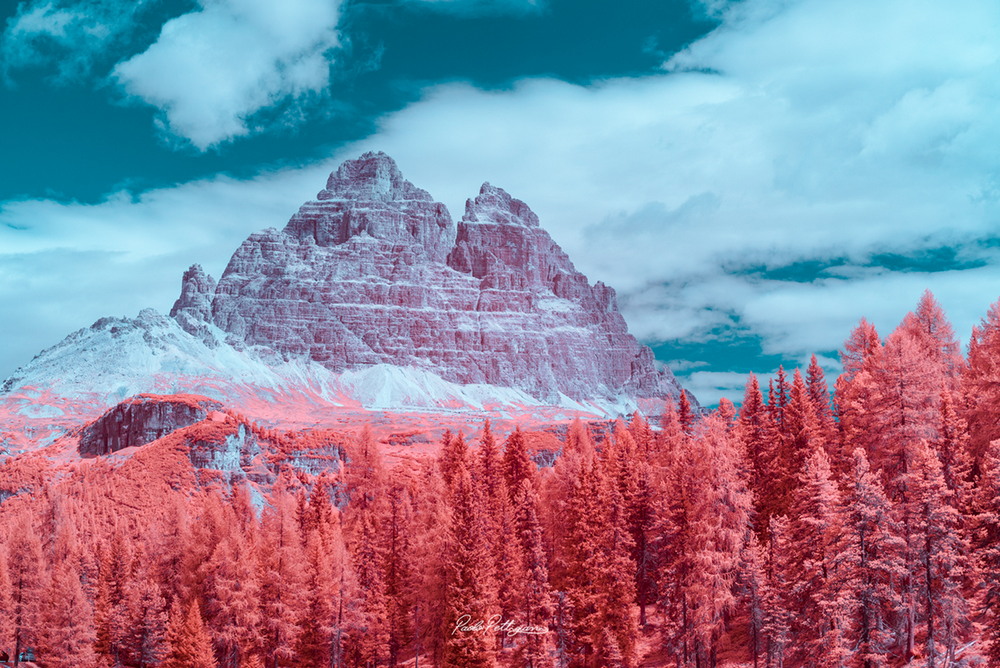 Доломитовые Альпы в инфракрасном цвете от Паоло Петтигиани