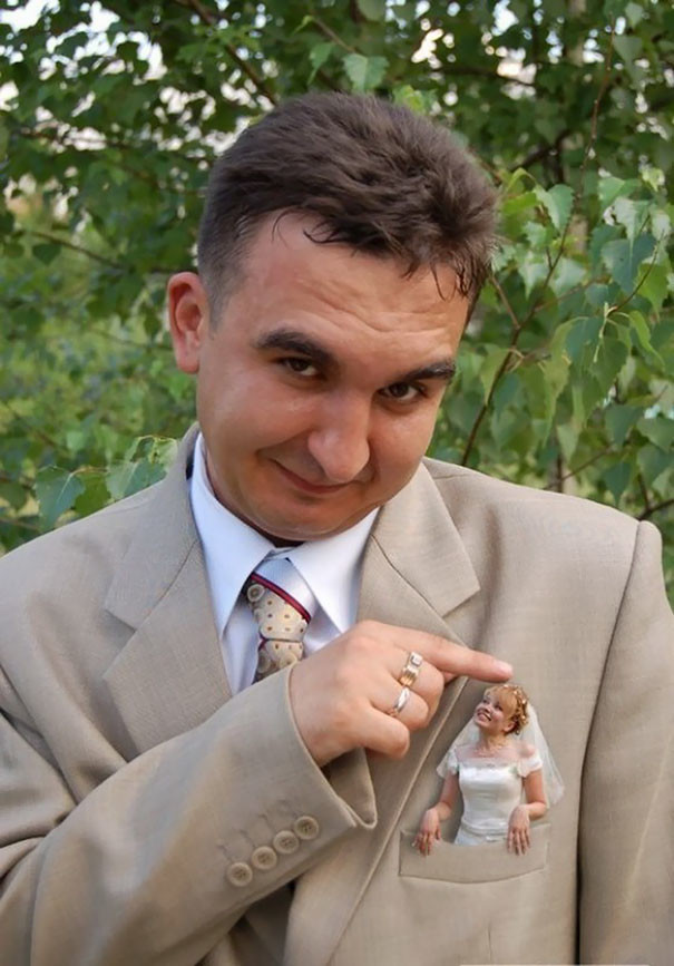 Сеть смеется над самыми нелепыми фото со свадеб в РФ