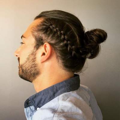 Новый тренд: мужчины заплетают себе косы. Фото