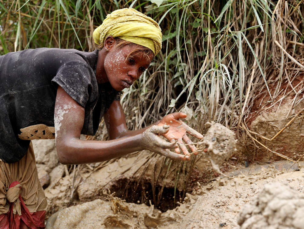 Добыча золота в Конго