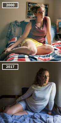 Фотограф сфотографировала друзей в 2000, а затем в 2017 году. Фото