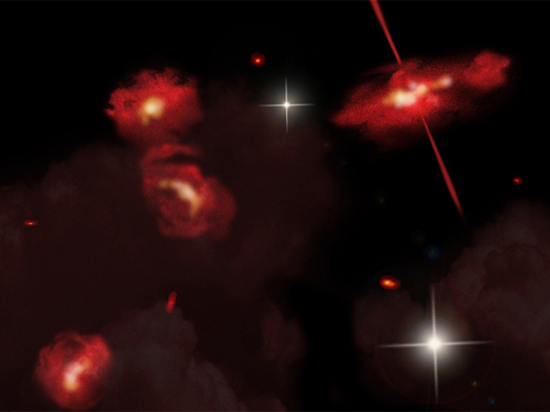 Учёные нашли странные инфракрасные галактики 