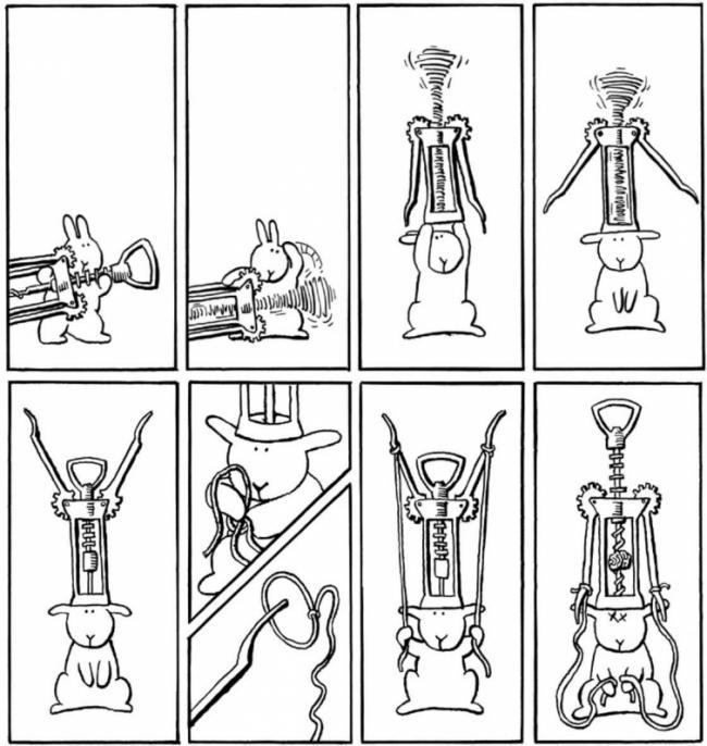 30 курьезных иллюстраций кроликов-самоубийц (ФОТО)