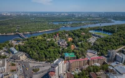 Весенний Киев показали с высоты птичьего полета. Фото
