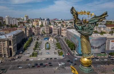Весенний Киев показали с высоты птичьего полета. Фото