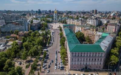 Весенний Киев показали с высоты птичьего полета. Фото