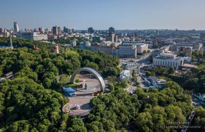 Весенний Киев показали с высоты птичьего полета. Фото