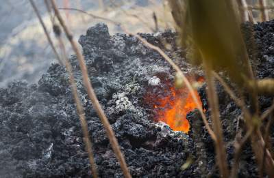Фотографы показали вулканическую лаву, поглощающую все на своем пути. Фото