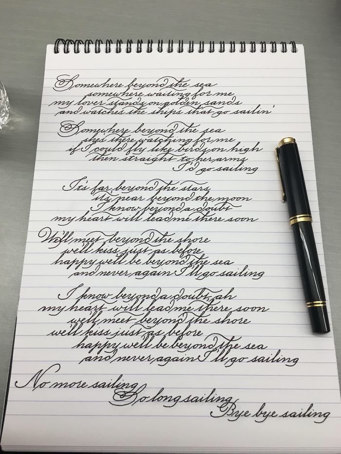 50 примеров идеального почерка
