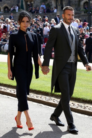 Виктория и Дэвид Бекхэм на королевской свадьбе
