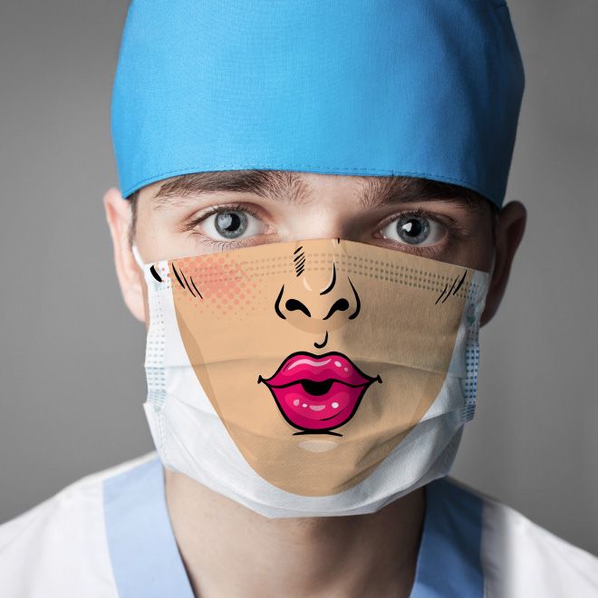 Фото: Смешные хирургические маски, которые веселят пациентов 