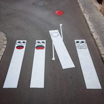 Креативный стрит-арт от талантливого французского художника. Фото