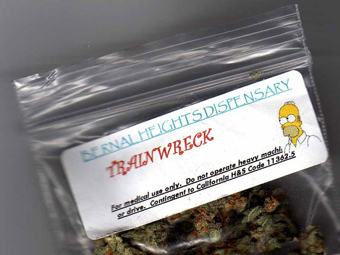 Упаковка медицинской марихуаны