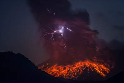 Самые мощные вулканы на планете в ярких пейзажах. Фото