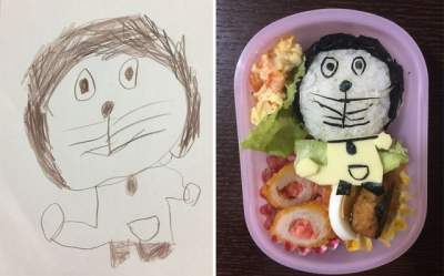 Отец создает дочери завтраки «по мотивам» ее рисунков
