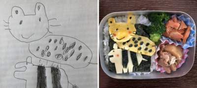 Отец создает дочери завтраки «по мотивам» ее рисунков