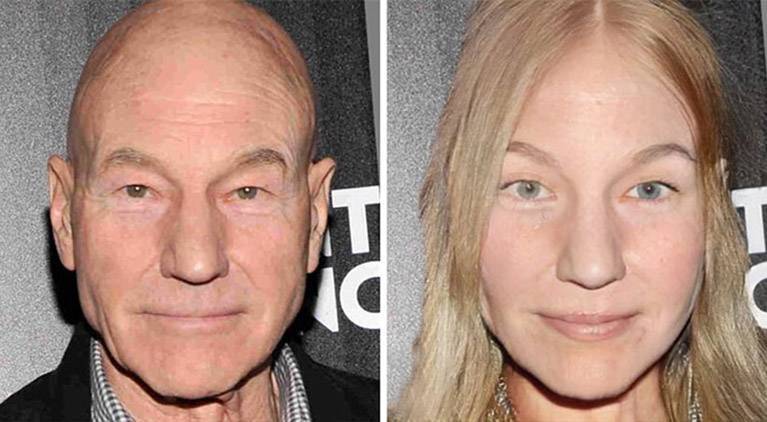 patrick stewart professor xavier gender swap