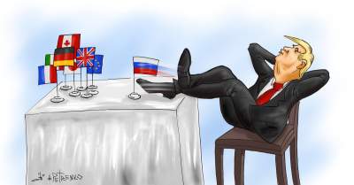 «Русская восьмерка»: саммит G7 высмеяли в карикатуре