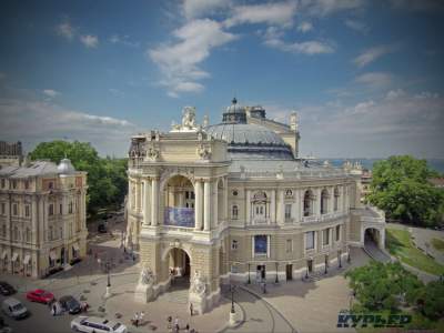 Исторический центр Одессы с высоты птичьего полета. Фото