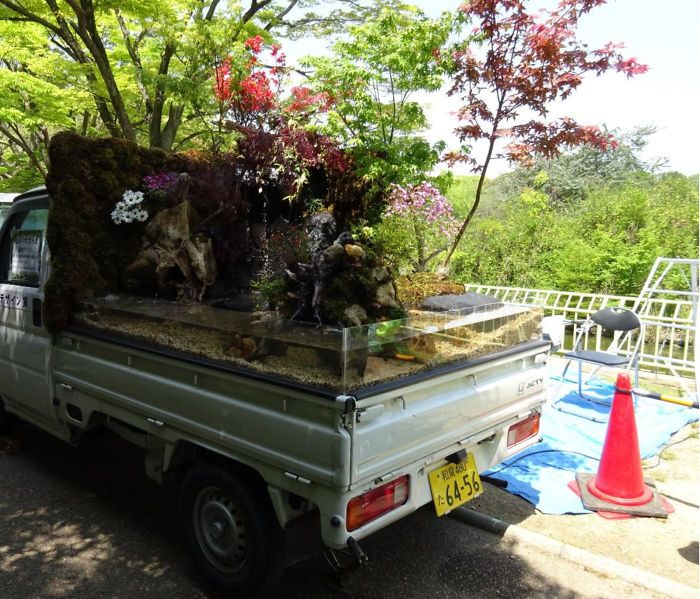 Конкурс садов на японских мини-грузовиках Kei Truck