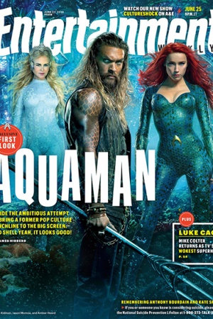 Джейсон Момоа, Николь Кидман и Эмбер Херд на обложке Entertainment Weekly