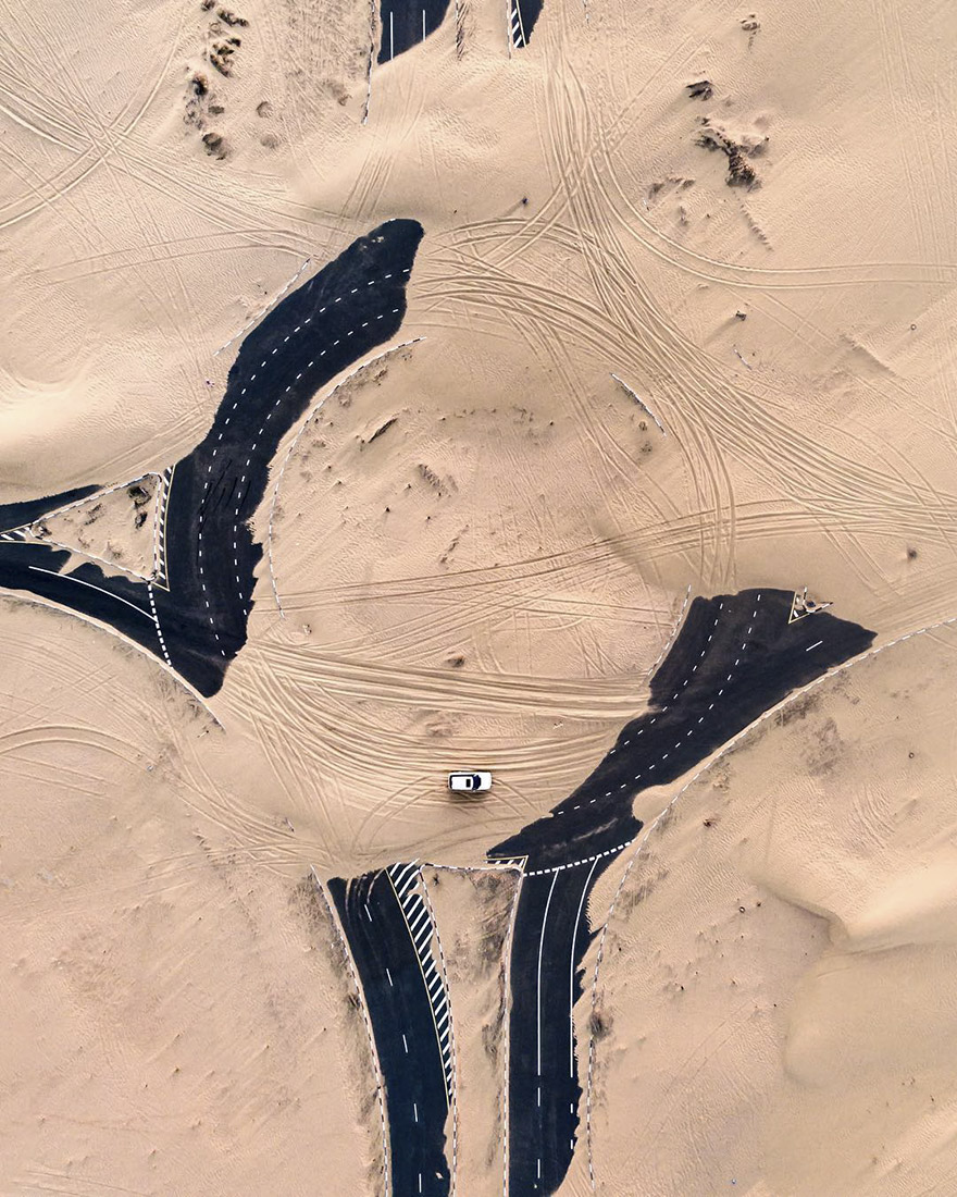 Пески Дубая преображают местные ландшафты