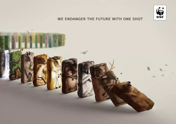 Социальная реклама, которая пытается спасти природу, пока не стало слишком поздно. ФОТО