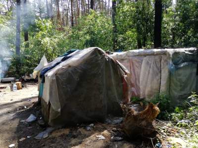 В Сети показали цыганский лагерь во Львове после разгрома. Фото