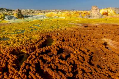 Ландшафт этой необычной пустыни напоминает другую планету. Фото