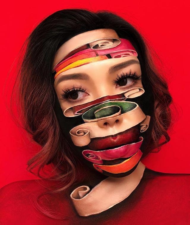 Новые оптические иллюзии на лице от визажиста Мими Чой