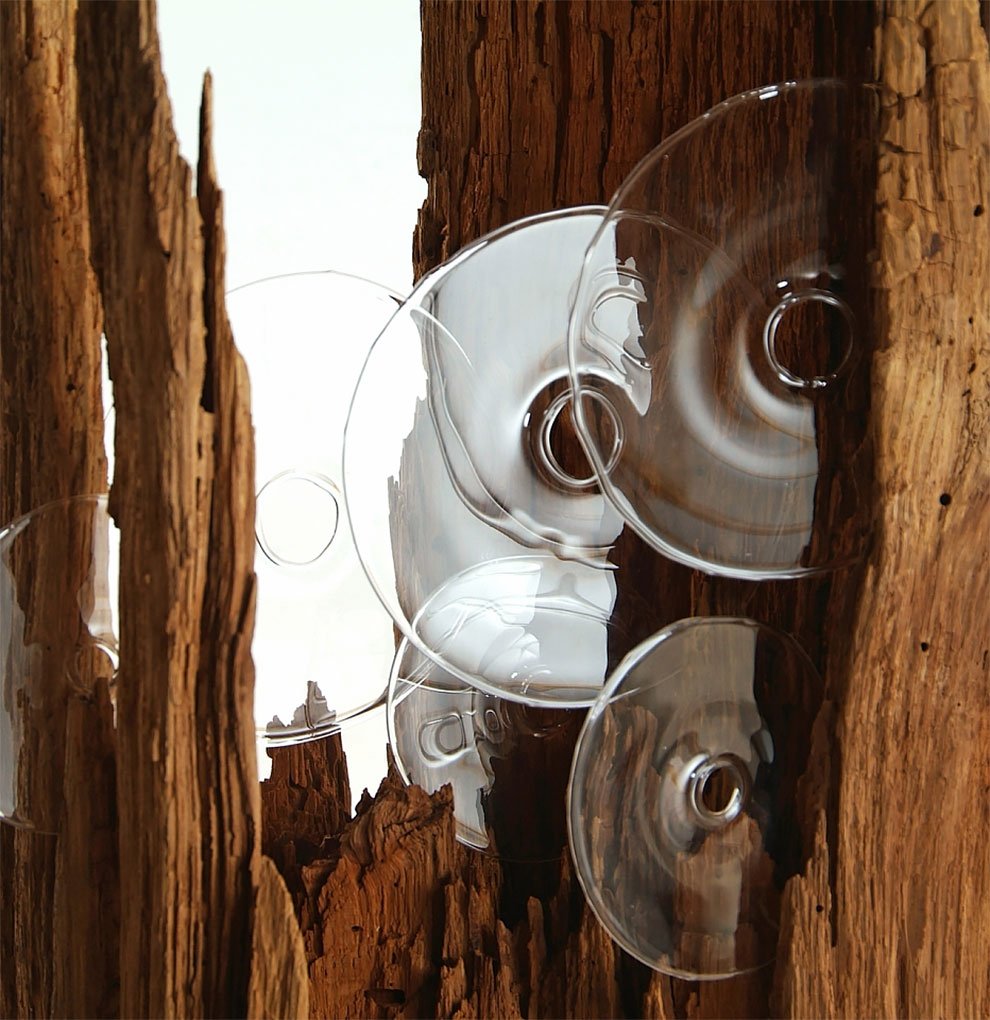 Природные стеклянные скульптуры от Жули Гонс