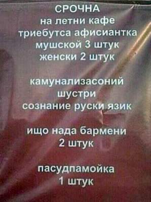 Девушки до 80 лет: подборка уморительных объявлений о приеме на работу