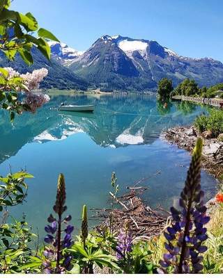 Пейзажи самых красивых гор Норвегии. Фото