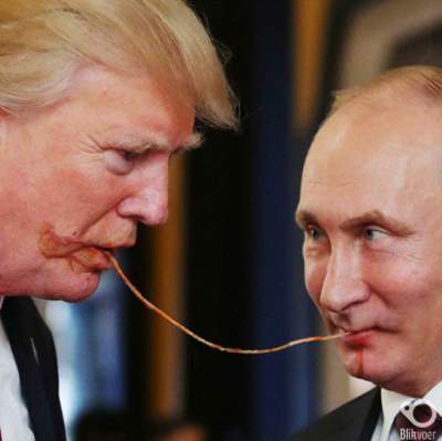 Новые фотожабы на встречу Трампа и Путина