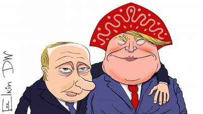 Результаты встречи Путина и Трампа высмеяли меткой карикатурой
