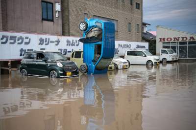 Последствия наводнения в Японии в свежих снимках. Фото