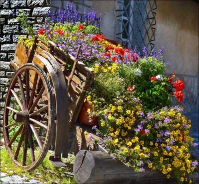 Бюджетные способы украсить дачу или сад. Фото