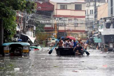В Сети показали последствия тропического шторма на Филиппинах. Фото